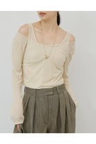 【ガリャルダガランテ/GALLARDAGALANTE】のシアーレイヤードカットソー 人気、トレンドファッション・服の通販 founy(ファニー) ファッション Fashion レディースファッション Fashion for Women トップス・カットソー Cut & Sew Tops シャツ・ブラウス・オフィスカジュアル Elegant Blouses & Button-Ups ロングTシャツ・Tシャツ Longline T-Shirts & Tees カットソー・ベーシックTシャツ Cut-and-Sewn Tops / Stretch Tees & Basics 2025年 2025 2025-2026秋冬・A/W Autumn/Winter 2025–26 AW25–26 インナー Innerwear シアー Sheer, See-Through ジャケット Jacket, Outerwear スリーブ Sleeve, Long Sleeve / Short Sleeve タンク Tank Top, Sleeveless Top ロング Long, Long-Length A/W・秋冬 Autumn/Winter thumbnail ベージュ|ID: prp329100004614043 ipo3291000000033035005
