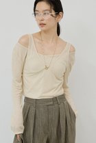 【ガリャルダガランテ/GALLARDAGALANTE】のシアーレイヤードカットソー ベージュ|ID: prp329100004614043 ipo3291000000035740921