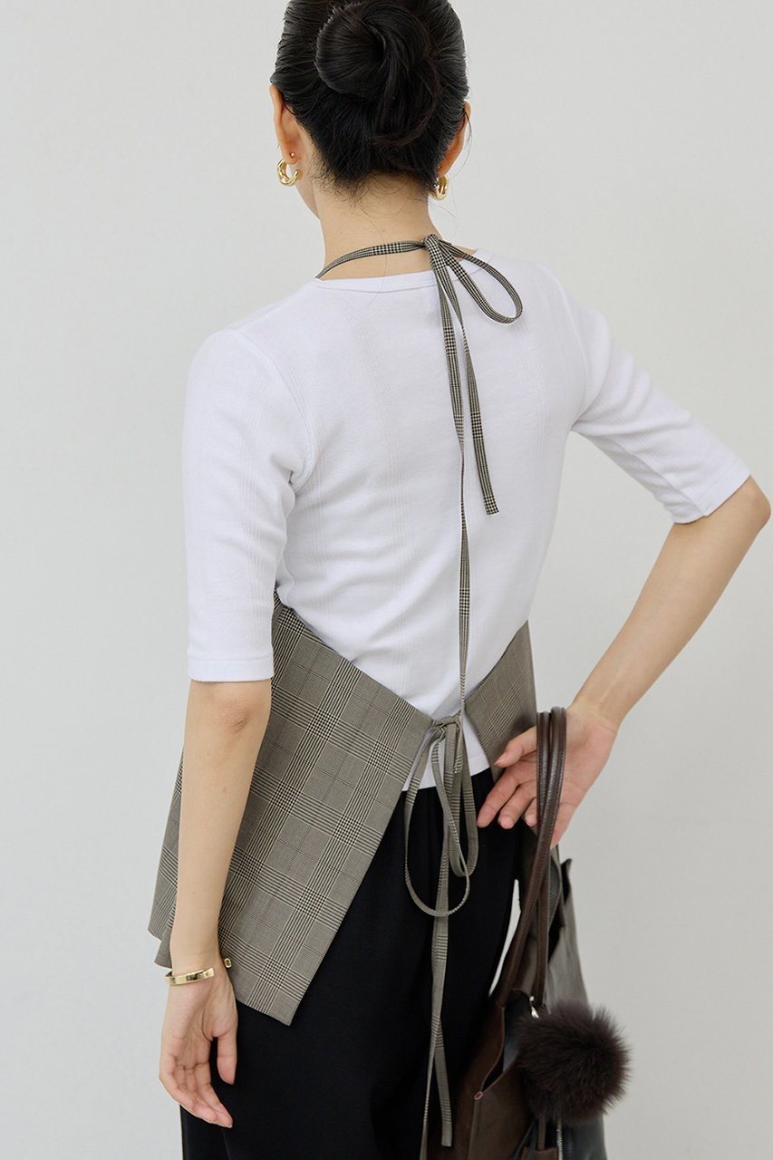 【ガリャルダガランテ/GALLARDAGALANTE】の【セットアップ対応】エプロンキャミ 人気、トレンドファッション・服の通販 founy(ファニー) 　ファッション　Fashion　レディースファッション　Fashion for Women　トップス・カットソー　Cut & Sew Tops　キャミソール&ノースリーブ　Camisoles & Sleeveless Tops　シャツ・ブラウス・オフィスカジュアル　Elegant Blouses & Button-Ups　ロングTシャツ・Tシャツ　Longline T-Shirts & Tees　カットソー・ベーシックTシャツ　Cut-and-Sewn Tops / Stretch Tees & Basics　2025年　2025　2025-2026秋冬・A/W　Autumn/Winter 2025–26 AW25–26　おすすめ　Recommended / Our Picks　キャミソール　Camisole, Spaghetti Strap Top　セットアップ　Set-Up, Coordinated Outfit　タンク　Tank Top, Sleeveless Top　A/W・秋冬　Autumn/Winter　other-7|ID: prp329100004614045 ipo3291000000033035030
