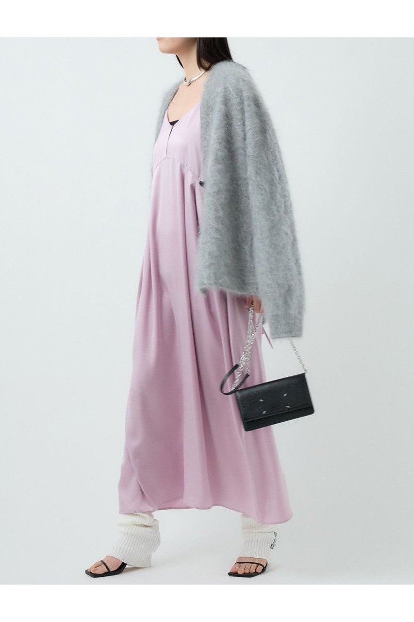 【カオス/Chaos】のティントワンピース インテリア・キッズ・メンズ・レディースファッション・服の通販 founy(ファニー) 　ファッション　Fashion　レディースファッション　Fashion for Women　ワンピース　Dresses　チュニック　Tunic Tops & Dresses　2025年　2025　2025-2026秋冬・A/W　Autumn/Winter 2025–26 AW25–26　キャミワンピース　Cami Dress, Slip Dress　サテン　Satin, Glossy Fabric　シルク　Silk, 100% Silk　スリット　Slit, Slit Detail　チュニック　Tunic, Long Top　フロント　Front, Front Design　ランダム　Random, Irregular　リラックス　Relax, Relaxed Fit　ロング　Long, Long-Length　エレガント 上品　Elegant　A/W・秋冬　Autumn/Winter　コスモスピンク|ID: prp329100004614051 ipo3291000000033035066
