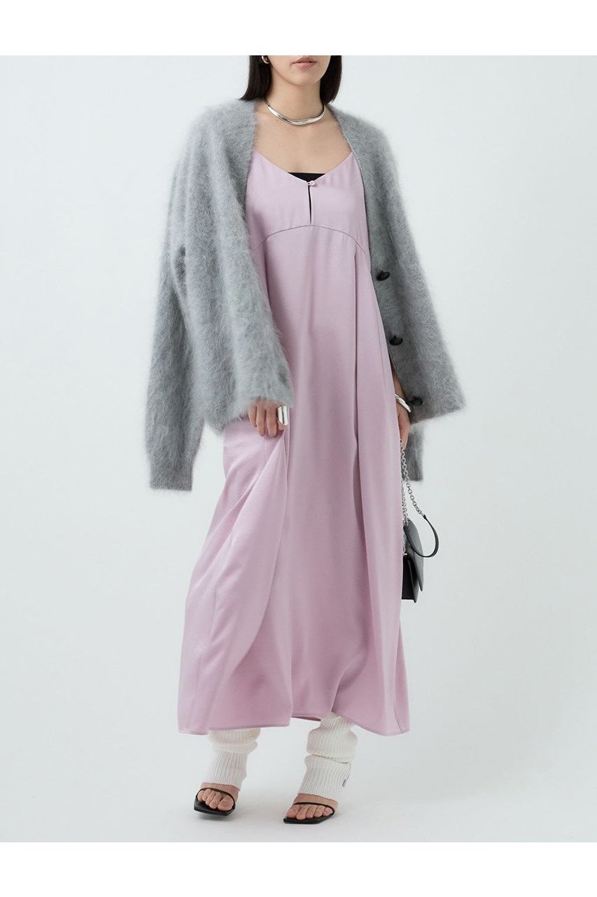 【カオス/Chaos】のティントワンピース 人気、トレンドファッション・服の通販 founy(ファニー) 　ファッション　Fashion　レディースファッション　Fashion for Women　ワンピース　Dresses　チュニック　Tunic Tops & Dresses　2025年　2025　2025-2026秋冬・A/W　Autumn/Winter 2025–26 AW25–26　キャミワンピース　Cami Dress, Slip Dress　サテン　Satin, Glossy Fabric　シルク　Silk, 100% Silk　スリット　Slit, Slit Detail　チュニック　Tunic, Long Top　フロント　Front, Front Design　ランダム　Random, Irregular　リラックス　Relax, Relaxed Fit　ロング　Long, Long-Length　エレガント 上品　Elegant　A/W・秋冬　Autumn/Winter　other-2|ID: prp329100004614051 ipo3291000000033035068