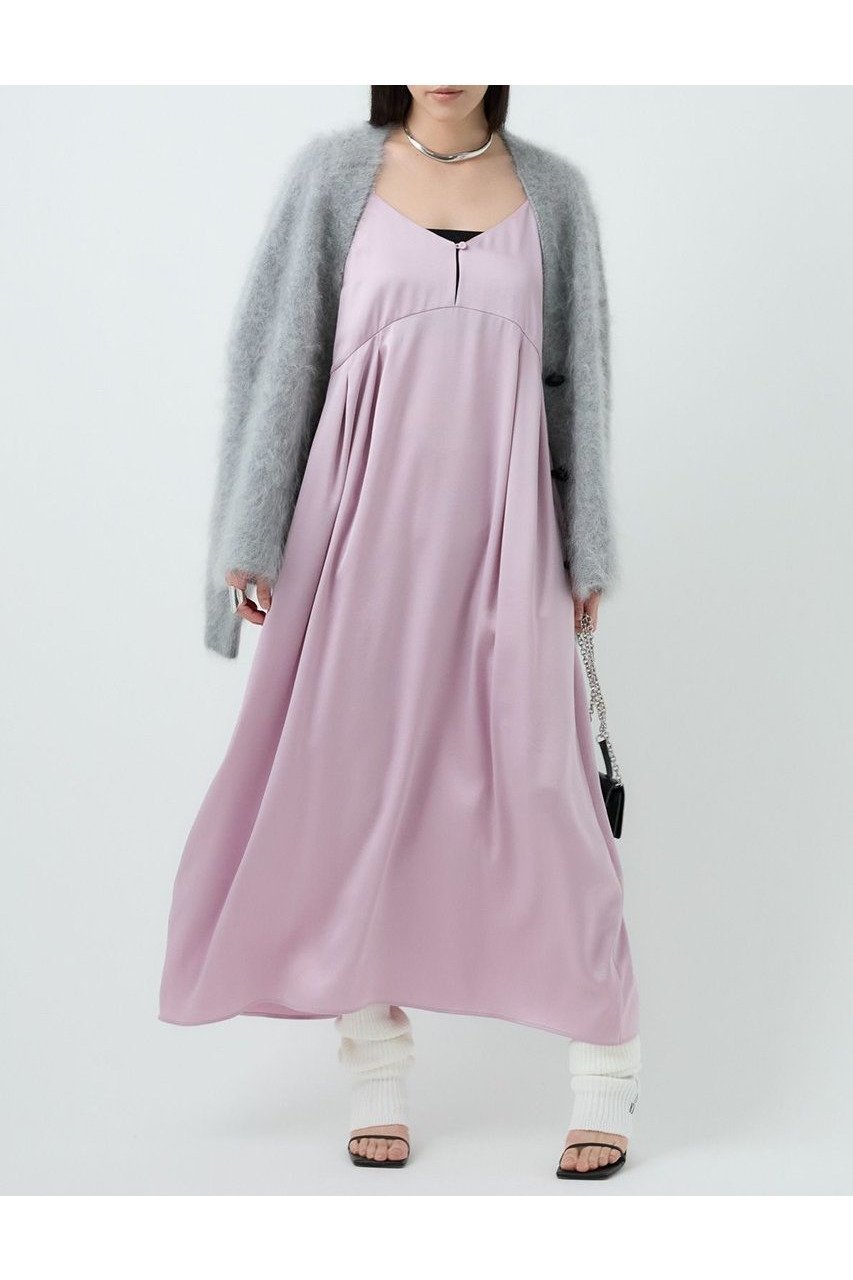 【カオス/Chaos】のティントワンピース 人気、トレンドファッション・服の通販 founy(ファニー) 　ファッション　Fashion　レディースファッション　Fashion for Women　ワンピース　Dresses　チュニック　Tunic Tops & Dresses　2025年　2025　2025-2026秋冬・A/W　Autumn/Winter 2025–26 AW25–26　キャミワンピース　Cami Dress, Slip Dress　サテン　Satin, Glossy Fabric　シルク　Silk, 100% Silk　スリット　Slit, Slit Detail　チュニック　Tunic, Long Top　フロント　Front, Front Design　ランダム　Random, Irregular　リラックス　Relax, Relaxed Fit　ロング　Long, Long-Length　エレガント 上品　Elegant　A/W・秋冬　Autumn/Winter　other-3|ID: prp329100004614051 ipo3291000000033035070