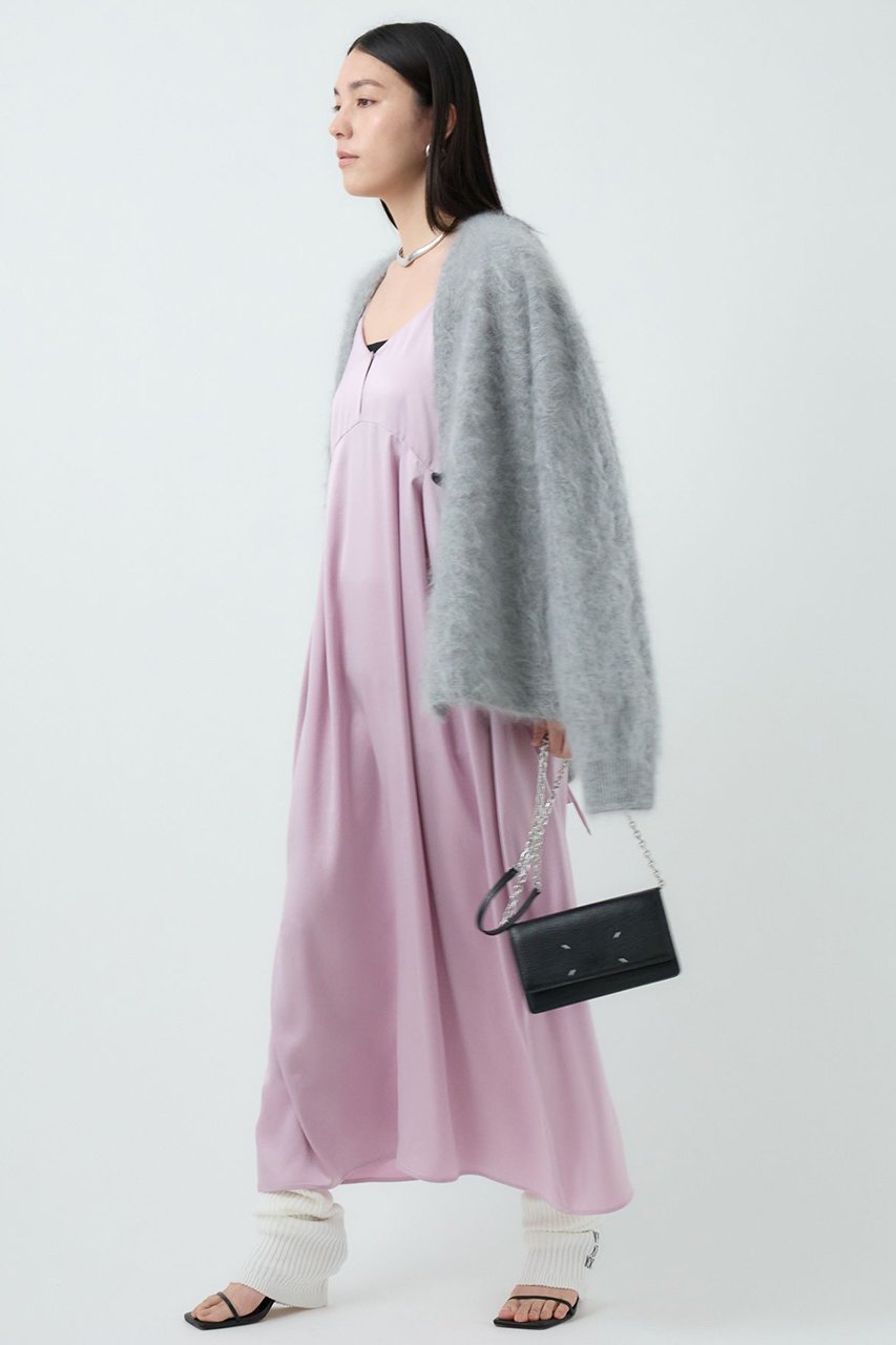 【カオス/Chaos】のティントワンピース インテリア・キッズ・メンズ・レディースファッション・服の通販 founy(ファニー) 　ファッション　Fashion　レディースファッション　Fashion for Women　ワンピース　Dresses　チュニック　Tunic Tops & Dresses　キャミワンピース　Cami Dress, Slip Dress　サテン　Satin, Glossy Fabric　シルク　Silk, 100% Silk　スリット　Slit, Slit Detail　チュニック　Tunic, Long Top　フロント　Front, Front Design　ランダム　Random, Irregular　リラックス　Relax, Relaxed Fit　ロング　Long, Long-Length　エレガント 上品　Elegant　コスモスピンク|ID: prp329100004614051 ipo3291000000036072080