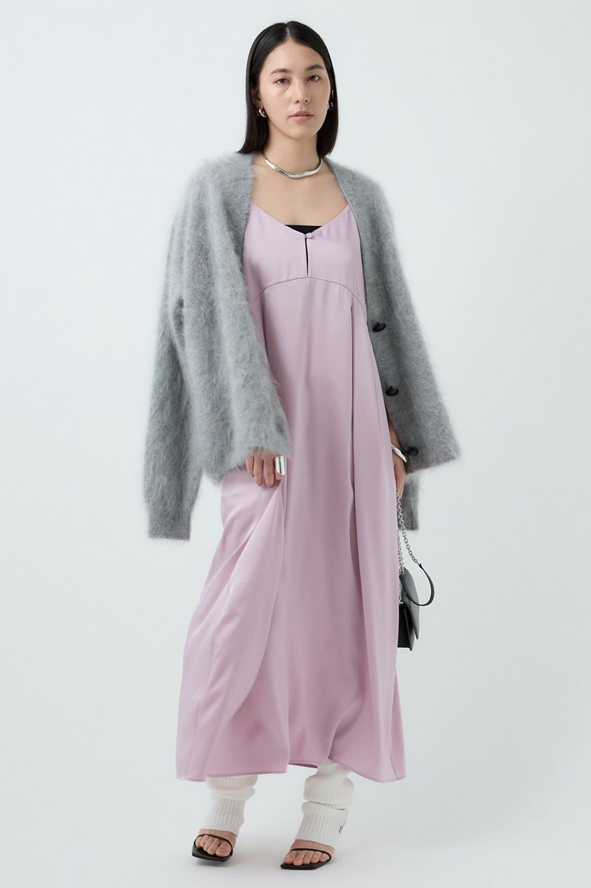 【カオス/Chaos】のティントワンピース 人気、トレンドファッション・服の通販 founy(ファニー) 　ファッション　Fashion　レディースファッション　Fashion for Women　ワンピース　Dresses　チュニック　Tunic Tops & Dresses　キャミワンピース　Cami Dress, Slip Dress　サテン　Satin, Glossy Fabric　シルク　Silk, 100% Silk　スリット　Slit, Slit Detail　チュニック　Tunic, Long Top　フロント　Front, Front Design　ランダム　Random, Irregular　リラックス　Relax, Relaxed Fit　ロング　Long, Long-Length　エレガント 上品　Elegant　other-2|ID: prp329100004614051 ipo3291000000036072081