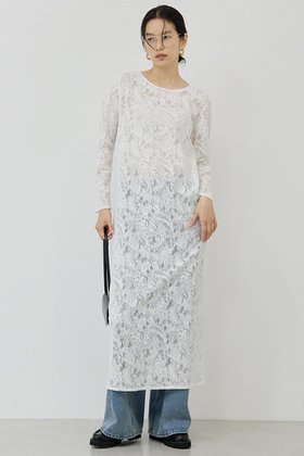 【ガリャルダガランテ/GALLARDAGALANTE】のストレッチレースワンピース 人気、トレンドファッション・服の通販 founy(ファニー) ファッション Fashion レディースファッション Fashion for Women ワンピース Dresses チュニック Tunic Tops & Dresses 2025年 2025 2025-2026秋冬・A/W Autumn/Winter 2025–26 AW25–26 インナー Innerwear ストレッチ Stretch, Stretchy Fabric チュニック Tunic, Long Top ボトム Bottoms, Lower Wear レース Lace, Lace Fabric ロング Long, Long-Length A/W・秋冬 Autumn/Winter |ID:prp329100004614054