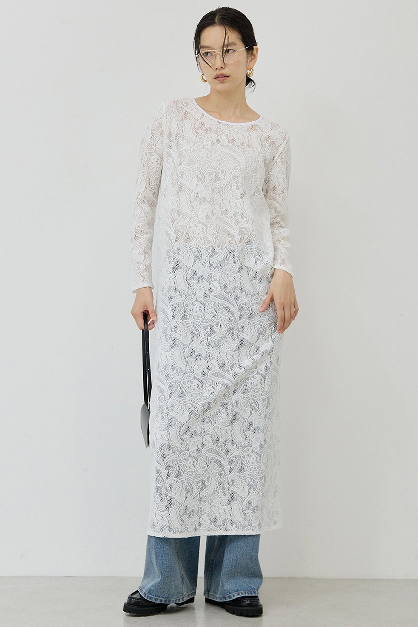 【ガリャルダガランテ/GALLARDAGALANTE】のストレッチレースワンピース 人気、トレンドファッション・服の通販 founy(ファニー) 　ファッション　Fashion　レディースファッション　Fashion for Women　ワンピース　Dresses　チュニック　Tunic Tops & Dresses　インナー　Innerwear　ストレッチ　Stretch, Stretchy Fabric　チュニック　Tunic, Long Top　ボトム　Bottoms, Lower Wear　レース　Lace, Lace Fabric　ロング　Long, Long-Length　 other-1|ID: prp329100004614054 ipo3291000000035964488