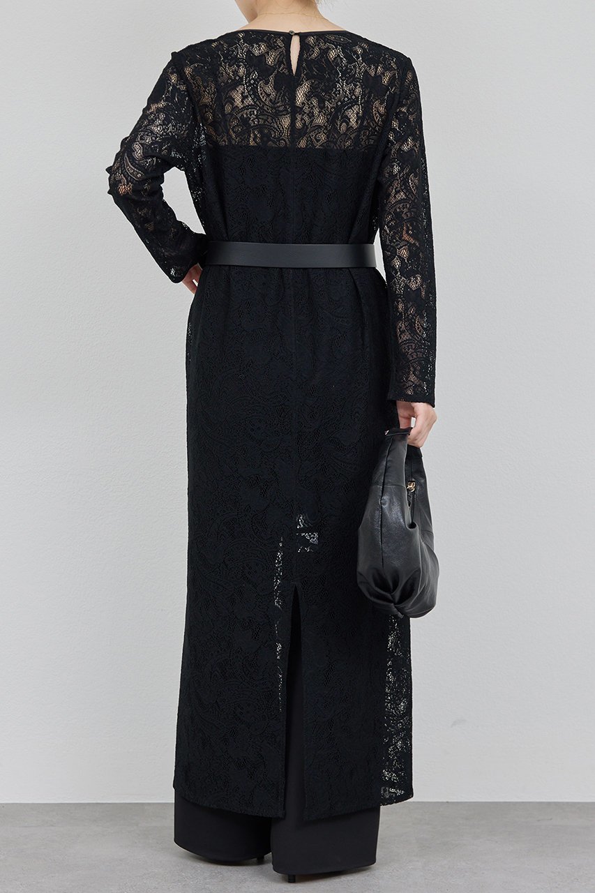 【ガリャルダガランテ/GALLARDAGALANTE】のストレッチレースワンピース 人気、トレンドファッション・服の通販 founy(ファニー) 　ファッション　Fashion　レディースファッション　Fashion for Women　ワンピース　Dresses　チュニック　Tunic Tops & Dresses　インナー　Innerwear　ストレッチ　Stretch, Stretchy Fabric　チュニック　Tunic, Long Top　ボトム　Bottoms, Lower Wear　レース　Lace, Lace Fabric　ロング　Long, Long-Length　other-4|ID: prp329100004614054 ipo3291000000035964493