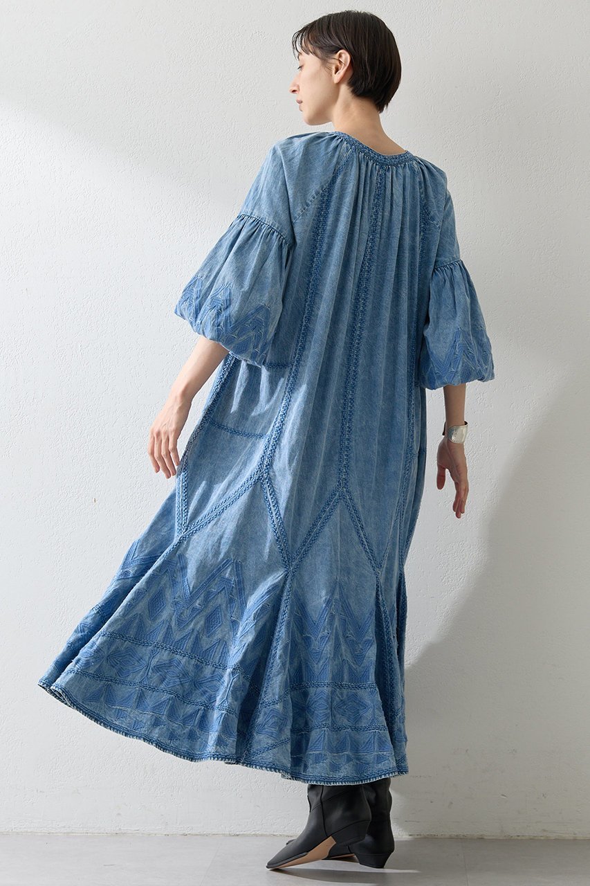 【ウィムガゼット/Whim Gazette】のエンブロイダリーワンピース 人気、トレンドファッション・服の通販 founy(ファニー) 　ファッション　Fashion　レディースファッション　Fashion for Women　ワンピース　Dresses　チュニック　Tunic Tops & Dresses　アクセサリー　Fashion Accessories　インド　Indian Textile　エスニック　Ethnic Style　シューズ　Shoes, Footwear　チュニック　Tunic, Long Top　デニム　Denim, Jeans Material　モチーフ　Motif, Design Theme　モノトーン　Monotone, Black and White　ロング　Long, Long-Length　other-4|ID: prp329100004614055 ipo3291000000035740950