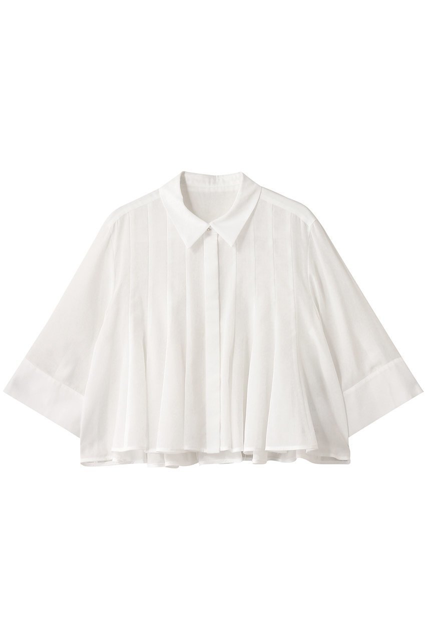 【アナイ/ANAYI】のボイルタックシャツブラウス インテリア・キッズ・メンズ・レディースファッション・服の通販 founy(ファニー) 　ファッション　Fashion　レディースファッション　Fashion for Women　トップス・カットソー　Cut & Sew Tops　シャツ・ブラウス・オフィスカジュアル　Elegant Blouses & Button-Ups　2025年　2025　2025-2026秋冬・A/W　Autumn/Winter 2025–26 AW25–26　コンパクト　Compact, Small Size　ショート　Short, Short Length　スリーブ　Sleeve, Long Sleeve / Short Sleeve　バランス　Balance, Style Balance　A/W・秋冬　Autumn/Winter　ホワイト|ID: prp329100004614060 ipo3291000000033035140