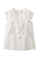 【アナイ/ANAYI】のボイルフリルブイネックブラウス 人気、トレンドファッション・服の通販 founy(ファニー) ファッション Fashion レディースファッション Fashion for Women トップス・カットソー Cut & Sew Tops シャツ・ブラウス・オフィスカジュアル Elegant Blouses & Button-Ups 2025年 2025 2025-2026秋冬・A/W Autumn/Winter 2025–26 AW25–26 ショート Short, Short Length スリーブ Sleeve, Long Sleeve / Short Sleeve ラッフル Ruffle, Frill エレガント 上品 Elegant A/W・秋冬 Autumn/Winter thumbnail ホワイト|ID: prp329100004614061 ipo3291000000033035150