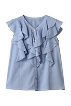 【アナイ/ANAYI】のボイルフリルブイネックブラウス 人気、トレンドファッション・服の通販 founy(ファニー) ファッション Fashion レディースファッション Fashion for Women トップス・カットソー Cut & Sew Tops シャツ・ブラウス・オフィスカジュアル Elegant Blouses & Button-Ups 2025年 2025 2025-2026秋冬・A/W Autumn/Winter 2025–26 AW25–26 ショート Short, Short Length スリーブ Sleeve, Long Sleeve / Short Sleeve ラッフル Ruffle, Frill エレガント 上品 Elegant A/W・秋冬 Autumn/Winter thumbnail サックス|ID: prp329100004614061 ipo3291000000033035152