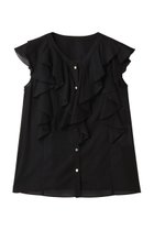 【アナイ/ANAYI】のボイルフリルブイネックブラウス 人気、トレンドファッション・服の通販 founy(ファニー) ファッション Fashion レディースファッション Fashion for Women トップス・カットソー Cut & Sew Tops シャツ・ブラウス・オフィスカジュアル Elegant Blouses & Button-Ups 2025年 2025 2025-2026秋冬・A/W Autumn/Winter 2025–26 AW25–26 ショート Short, Short Length スリーブ Sleeve, Long Sleeve / Short Sleeve ラッフル Ruffle, Frill エレガント 上品 Elegant A/W・秋冬 Autumn/Winter thumbnail ブラック|ID: prp329100004614061 ipo3291000000033035154