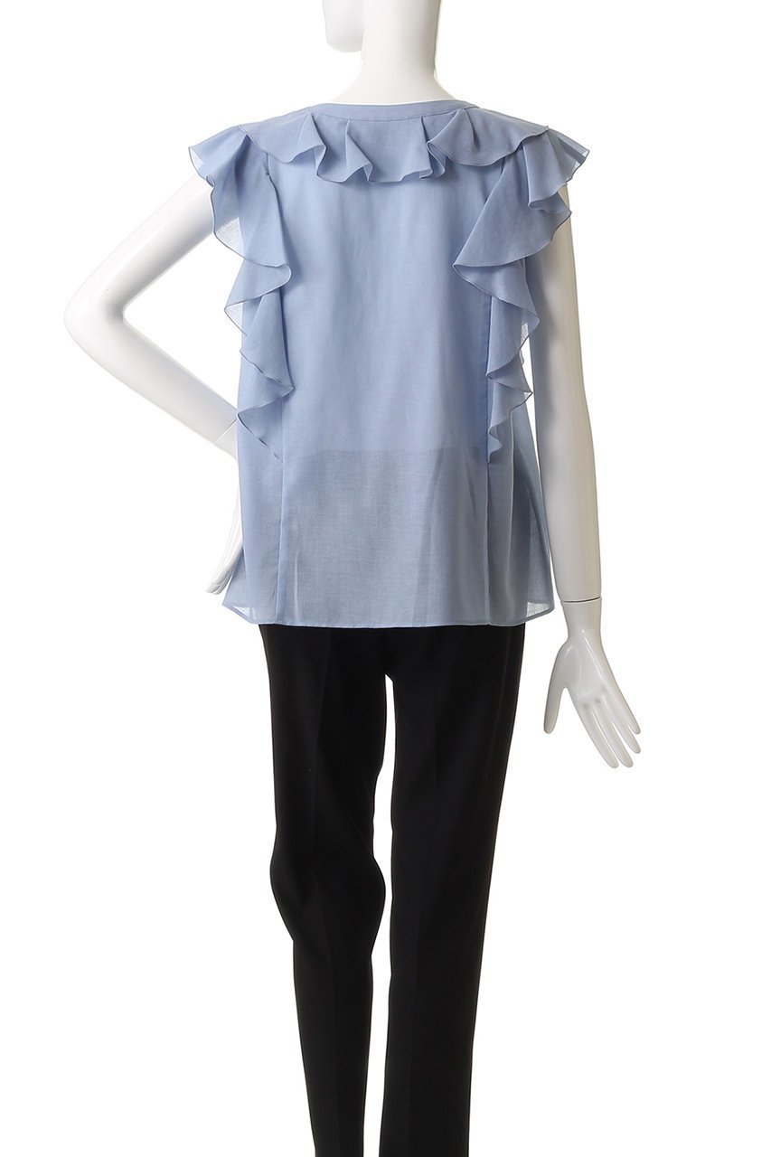 【アナイ/ANAYI】のボイルフリルブイネックブラウス 人気、トレンドファッション・服の通販 founy(ファニー) 　ファッション　Fashion　レディースファッション　Fashion for Women　トップス・カットソー　Cut & Sew Tops　シャツ・ブラウス・オフィスカジュアル　Elegant Blouses & Button-Ups　2025年　2025　2025-2026秋冬・A/W　Autumn/Winter 2025–26 AW25–26　ショート　Short, Short Length　スリーブ　Sleeve, Long Sleeve / Short Sleeve　ラッフル　Ruffle, Frill　エレガント 上品　Elegant　A/W・秋冬　Autumn/Winter　other-4|ID: prp329100004614061 ipo3291000000033035159