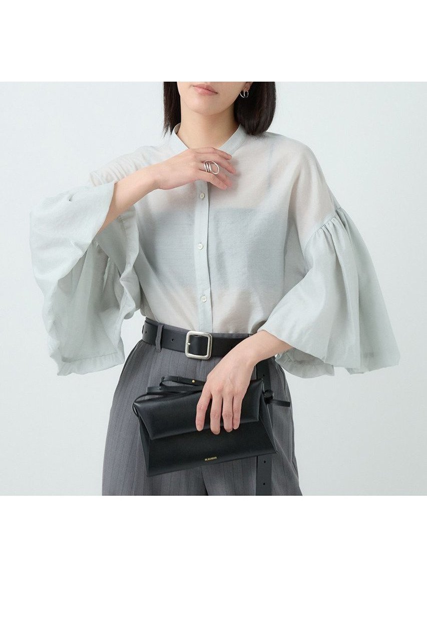 【カオス/Chaos】のプリムブラウス 人気、トレンドファッション・服の通販 founy(ファニー) 　ファッション　Fashion　レディースファッション　Fashion for Women　トップス・カットソー　Cut & Sew Tops　シャツ・ブラウス・オフィスカジュアル　Elegant Blouses & Button-Ups　2025年　2025　2025-2026秋冬・A/W　Autumn/Winter 2025–26 AW25–26　キュプラ　Cupro, Eco Fabric　ギャザー　Gathered, Ruffled　ショート　Short, Short Length　シルク　Silk, 100% Silk　シンプル　Simple, Minimal　スリーブ　Sleeve, Long Sleeve / Short Sleeve　エレガント 上品　Elegant　A/W・秋冬　Autumn/Winter　other-5|ID: prp329100004614065 ipo3291000000033035180