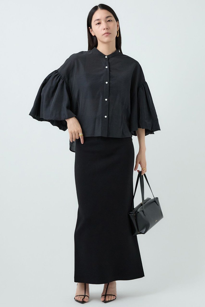 【カオス/Chaos】のプリムブラウス 人気、トレンドファッション・服の通販 founy(ファニー) 　ファッション　Fashion　レディースファッション　Fashion for Women　トップス・カットソー　Cut & Sew Tops　シャツ・ブラウス・オフィスカジュアル　Elegant Blouses & Button-Ups　キュプラ　Cupro, Eco Fabric　ギャザー　Gathered, Ruffled　ショート　Short, Short Length　シルク　Silk, 100% Silk　シンプル　Simple, Minimal　スリーブ　Sleeve, Long Sleeve / Short Sleeve　エレガント 上品　Elegant　 other-1|ID: prp329100004614065 ipo3291000000035374523