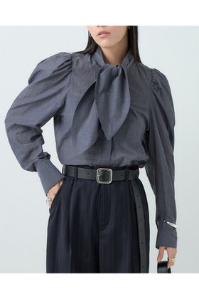 【カオス/Chaos】 ガールスカウトブラウス人気、トレンドファッション・服の通販 founy(ファニー) ファッション Fashion レディースファッション Fashion for Women トップス・カットソー Cut & Sew Tops シャツ・ブラウス・オフィスカジュアル Elegant Blouses & Button-Ups ストライプ Stripe, Striped Pattern スリーブ Sleeve, Long Sleeve / Short Sleeve デニム Denim, Jeans Material バランス Balance, Style Balance ボトム Bottoms, Lower Wear リボン Ribbon, Bow ロング Long, Long-Length A/W・秋冬 Autumn/Winter 2025年 2025 2025-2026秋冬・A/W Autumn/Winter 2025–26 AW25–26 |ID:prp329100004614066