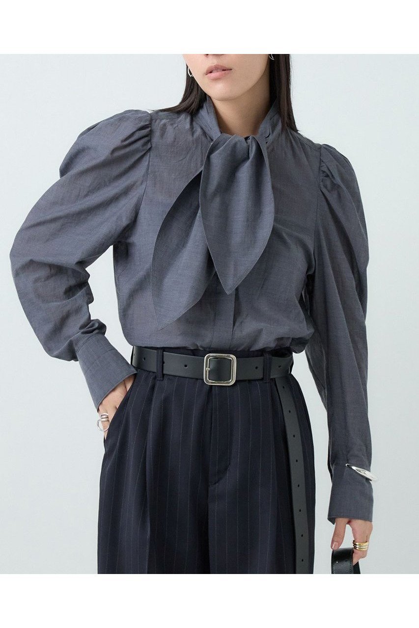 【カオス/Chaos】のガールスカウトブラウス 人気、トレンドファッション・服の通販 founy(ファニー) 　ファッション　Fashion　レディースファッション　Fashion for Women　トップス・カットソー　Cut & Sew Tops　シャツ・ブラウス・オフィスカジュアル　Elegant Blouses & Button-Ups　ストライプ　Stripe, Striped Pattern　スリーブ　Sleeve, Long Sleeve / Short Sleeve　デニム　Denim, Jeans Material　バランス　Balance, Style Balance　ボトム　Bottoms, Lower Wear　リボン　Ribbon, Bow　ロング　Long, Long-Length　A/W・秋冬　Autumn/Winter　2025年　2025　2025-2026秋冬・A/W　Autumn/Winter 2025–26 AW25–26　 other-1|ID: prp329100004614066 ipo3291000000033035188
