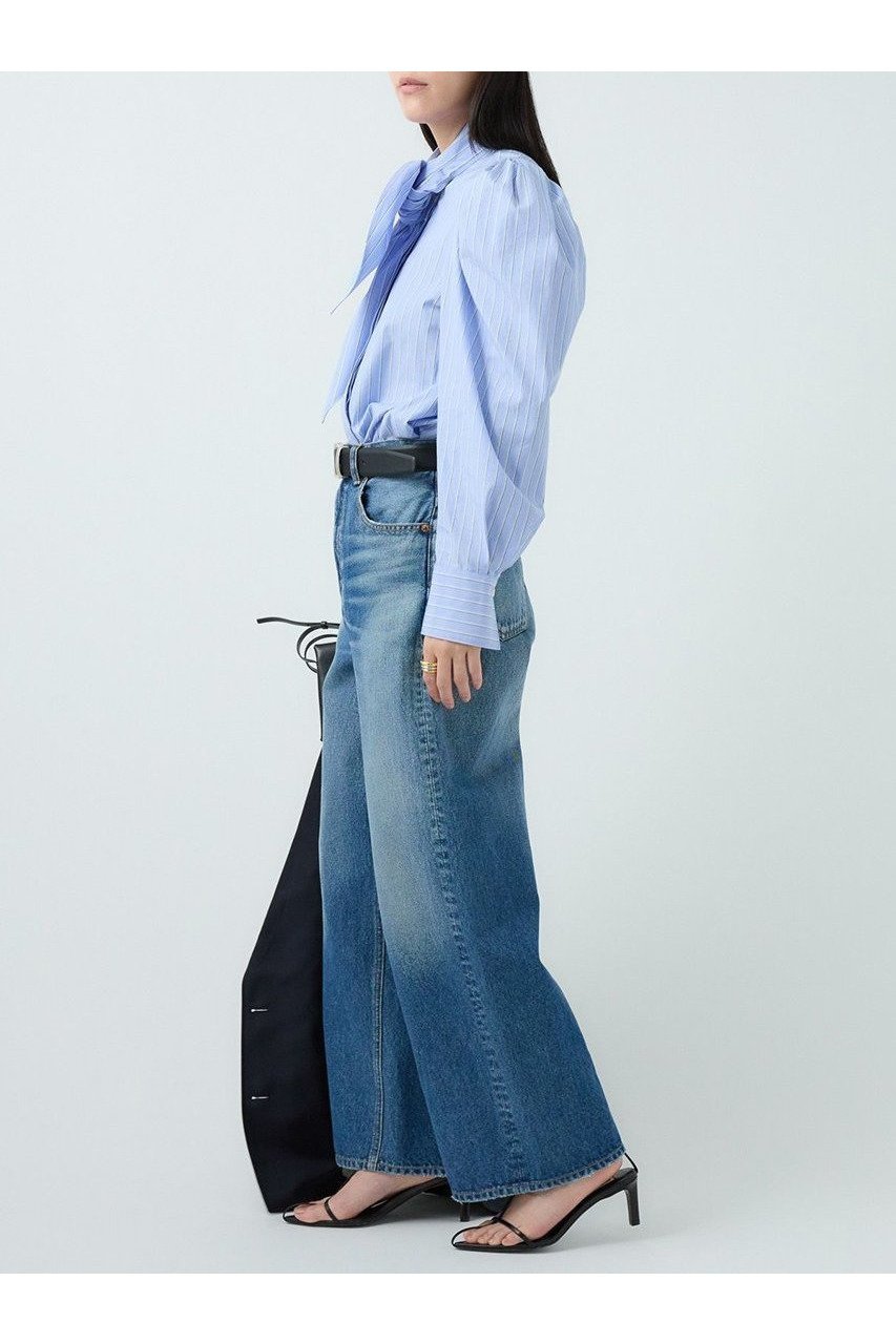 【カオス/Chaos】のガールスカウトブラウス 人気、トレンドファッション・服の通販 founy(ファニー) 　ファッション　Fashion　レディースファッション　Fashion for Women　トップス・カットソー　Cut & Sew Tops　シャツ・ブラウス・オフィスカジュアル　Elegant Blouses & Button-Ups　ストライプ　Stripe, Striped Pattern　スリーブ　Sleeve, Long Sleeve / Short Sleeve　デニム　Denim, Jeans Material　バランス　Balance, Style Balance　ボトム　Bottoms, Lower Wear　リボン　Ribbon, Bow　ロング　Long, Long-Length　A/W・秋冬　Autumn/Winter　2025年　2025　2025-2026秋冬・A/W　Autumn/Winter 2025–26 AW25–26　other-3|ID: prp329100004614066 ipo3291000000033035192