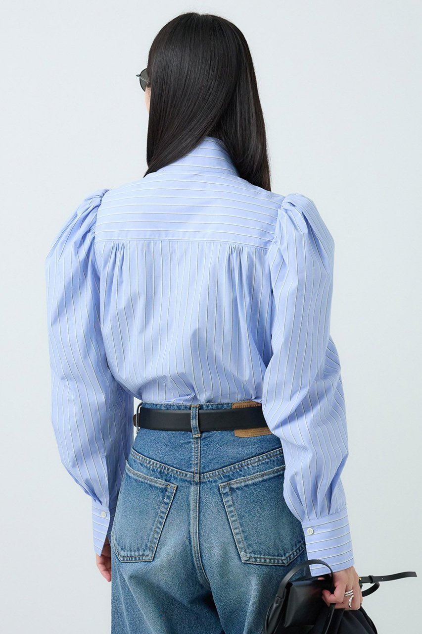 【カオス/Chaos】のガールスカウトブラウス 人気、トレンドファッション・服の通販 founy(ファニー) 　ファッション　Fashion　レディースファッション　Fashion for Women　トップス・カットソー　Cut & Sew Tops　シャツ・ブラウス・オフィスカジュアル　Elegant Blouses & Button-Ups　ストライプ　Stripe, Striped Pattern　スリーブ　Sleeve, Long Sleeve / Short Sleeve　デニム　Denim, Jeans Material　バランス　Balance, Style Balance　ボトム　Bottoms, Lower Wear　リボン　Ribbon, Bow　ロング　Long, Long-Length　A/W・秋冬　Autumn/Winter　2025年　2025　2025-2026秋冬・A/W　Autumn/Winter 2025–26 AW25–26　other-7|ID: prp329100004614066 ipo3291000000033035200