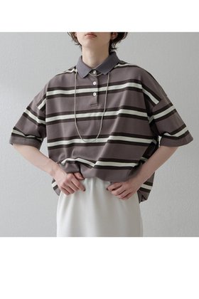 【ウィムガゼット/Whim Gazette】の【THE PAUSE】ボーダーBIGポロシャツ 人気、トレンドファッション・服の通販 founy(ファニー) ファッション Fashion レディースファッション Fashion for Women トップス・カットソー Cut & Sew Tops シャツ・ブラウス・オフィスカジュアル Elegant Blouses & Button-Ups ポロシャツ・きれいめカジュアル Smart-Casual Polo Tops 2025年 2025 2025-2026秋冬・A/W Autumn/Winter 2025–26 AW25–26 おすすめ Recommended / Our Picks ボトム Bottoms, Lower Wear ボーダー Border, Stripe ポロシャツ Polo Shirt, Collared Tee リラックス Relax, Relaxed Fit A/W・秋冬 Autumn/Winter |ID:prp329100004614067