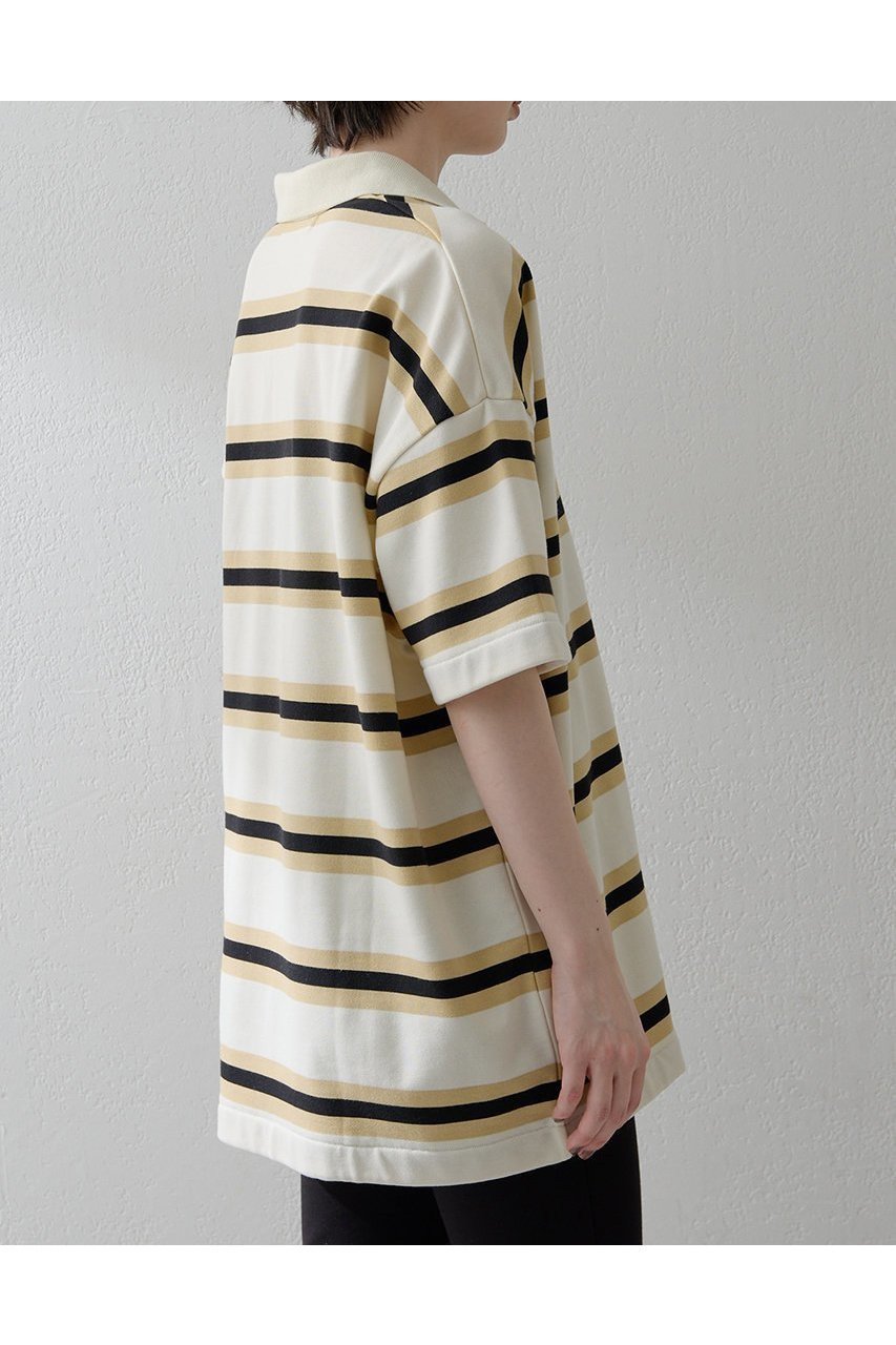 【ウィムガゼット/Whim Gazette】の【THE PAUSE】ボーダーBIGポロシャツ 人気、トレンドファッション・服の通販 founy(ファニー) 　ファッション　Fashion　レディースファッション　Fashion for Women　トップス・カットソー　Cut & Sew Tops　シャツ・ブラウス・オフィスカジュアル　Elegant Blouses & Button-Ups　ポロシャツ・きれいめカジュアル　Smart-Casual Polo Tops　2025年　2025　2025-2026秋冬・A/W　Autumn/Winter 2025–26 AW25–26　おすすめ　Recommended / Our Picks　ボトム　Bottoms, Lower Wear　ボーダー　Border, Stripe　ポロシャツ　Polo Shirt, Collared Tee　リラックス　Relax, Relaxed Fit　A/W・秋冬　Autumn/Winter　other-5|ID: prp329100004614067 ipo3291000000033035208