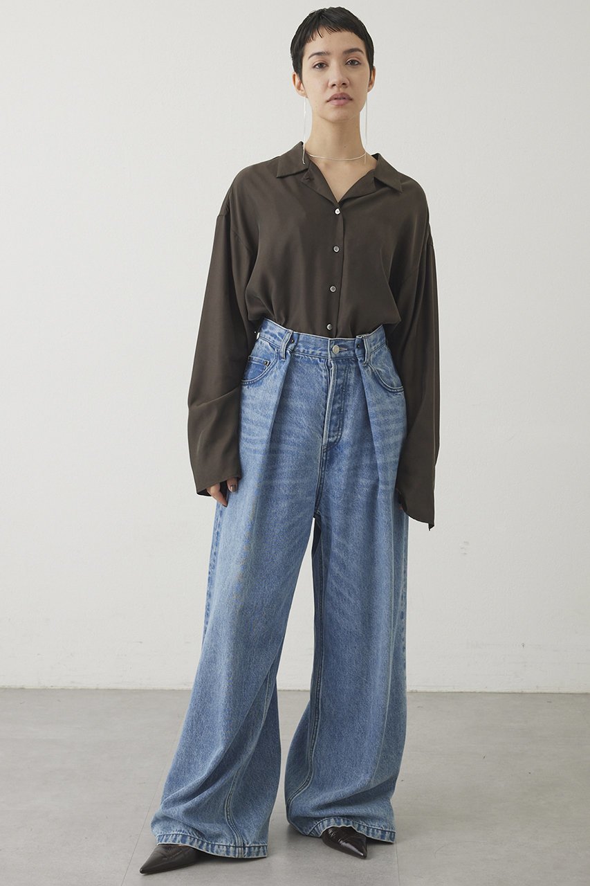 【ウィムガゼット/Whim Gazette】の【THE PAUSE】フィブリルリラックスシャツ 人気、トレンドファッション・服の通販 founy(ファニー) ファッション Fashion レディースファッション Fashion for Women トップス・カットソー Cut & Sew Tops シャツ・ブラウス・オフィスカジュアル Elegant Blouses & Button-Ups とろみ Fluid, Flowy Fabric カフス Cuff Design キュプラ Cupro, Eco Fabric シンプル Simple, Minimal スリーブ Sleeve, Long Sleeve / Short Sleeve リラックス Relax, Relaxed Fit ロング Long, Long-Length ヴィンテージ Vintage Style エレガント 上品 Elegant other-2|ID: prp329100004614069 ipo3291000000035676807