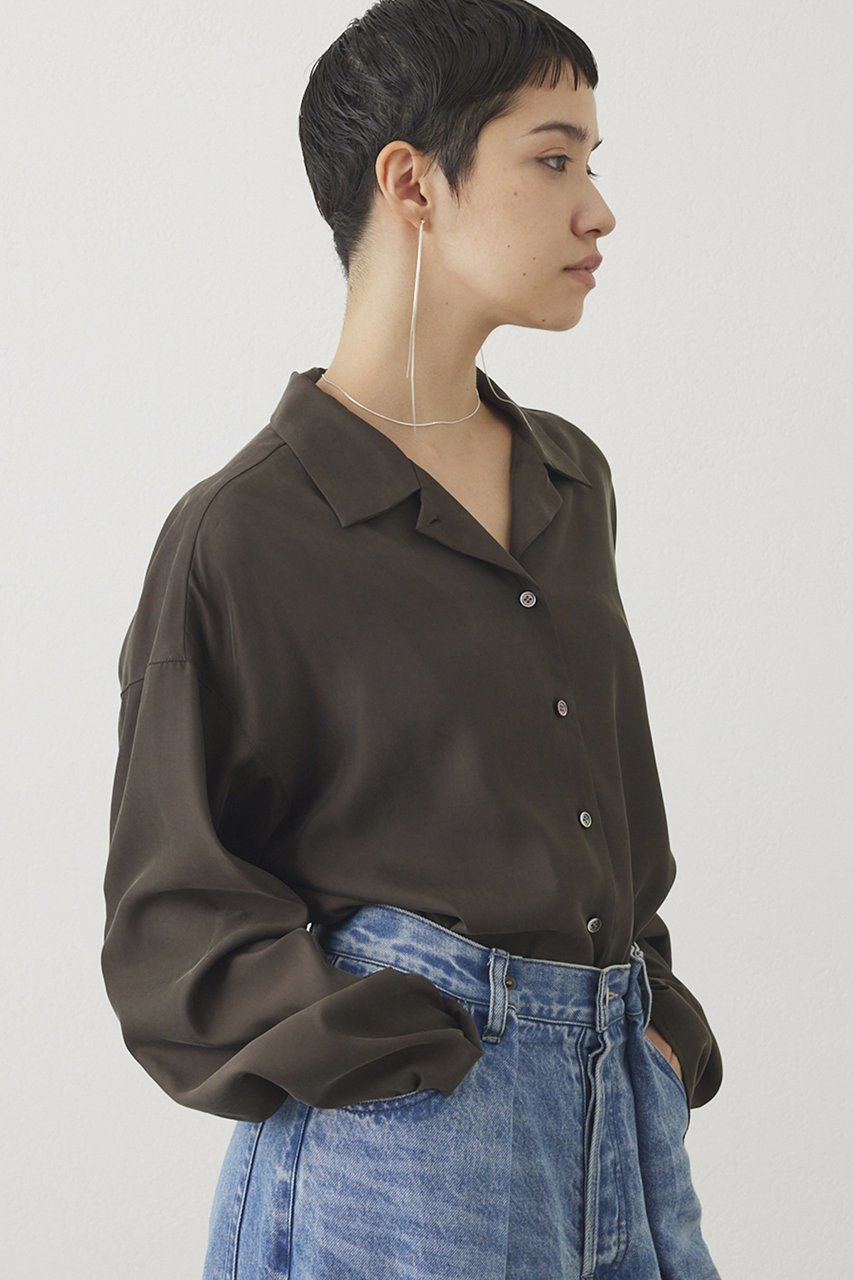 【ウィムガゼット/Whim Gazette】の【THE PAUSE】フィブリルリラックスシャツ 人気、トレンドファッション・服の通販 founy(ファニー) ファッション Fashion レディースファッション Fashion for Women トップス・カットソー Cut & Sew Tops シャツ・ブラウス・オフィスカジュアル Elegant Blouses & Button-Ups とろみ Fluid, Flowy Fabric カフス Cuff Design キュプラ Cupro, Eco Fabric シンプル Simple, Minimal スリーブ Sleeve, Long Sleeve / Short Sleeve リラックス Relax, Relaxed Fit ロング Long, Long-Length ヴィンテージ Vintage Style エレガント 上品 Elegant other-5|ID: prp329100004614069 ipo3291000000035676811