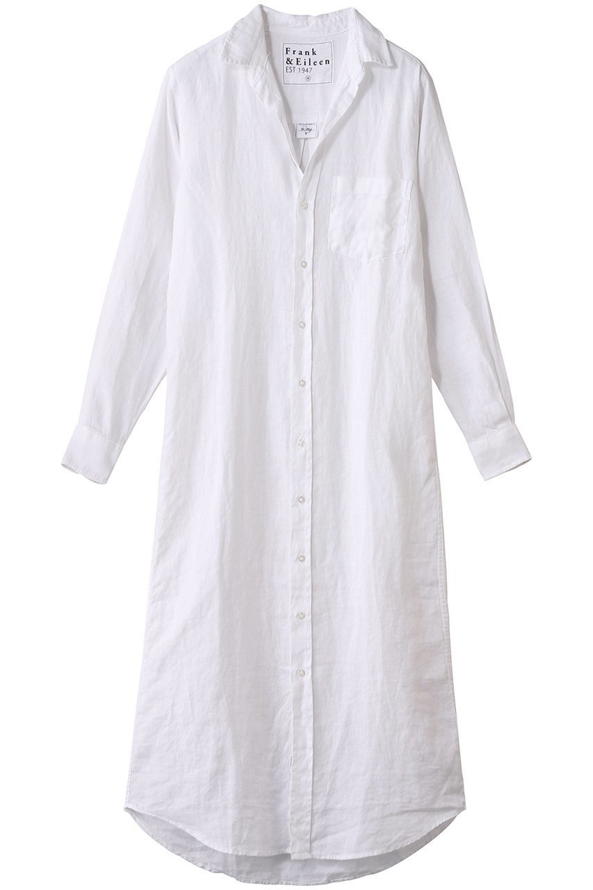 【フランク&アイリーン/Frank&Eileen】のRORY ウォッシュドリネン ロングシャツ 人気、トレンドファッション・服の通販 founy(ファニー) 　ファッション　Fashion　レディースファッション　Fashion for Women　トップス・カットソー　Cut & Sew Tops　シャツ・ブラウス・オフィスカジュアル　Elegant Blouses & Button-Ups　キャミソール　Camisole, Spaghetti Strap Top　スリーブ　Sleeve, Long Sleeve / Short Sleeve　リラックス　Relax, Relaxed Fit　ロング　Long, Long-Length　羽織　Haori, Light Jacket　 other-1|ID: prp329100004614070 ipo3291000000033156492