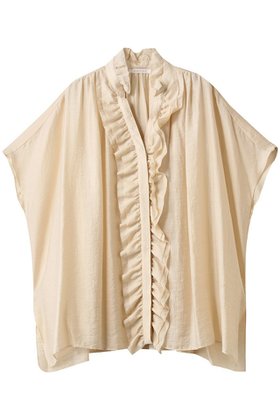【ハウス オブ ロータス/HOUSE OF LOTUS】 シアーシルクブレンドフリルブラウス人気、トレンドファッション・服の通販 founy(ファニー) ファッション Fashion レディースファッション Fashion for Women トップス・カットソー Cut & Sew Tops シャツ・ブラウス・オフィスカジュアル Elegant Blouses & Button-Ups エアリー Airy Texture ショート Short, Short Length シルク Silk, 100% Silk スリーブ Sleeve, Long Sleeve / Short Sleeve フリル Frill, Ruffle エレガント 上品 Elegant 夏 Summer 新作・新入荷 New Arrivals / New In |ID:prp329100004614073