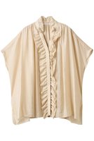 【ハウス オブ ロータス/HOUSE OF LOTUS】のシアーシルクブレンドフリルブラウス 人気、トレンドファッション・服の通販 founy(ファニー) ファッション Fashion レディースファッション Fashion for Women トップス・カットソー Cut & Sew Tops シャツ・ブラウス・オフィスカジュアル Elegant Blouses & Button-Ups エアリー Airy Texture ショート Short, Short Length シルク Silk, 100% Silk スリーブ Sleeve, Long Sleeve / Short Sleeve フリル Frill, Ruffle エレガント 上品 Elegant 夏 Summer 新作・新入荷 New Arrivals / New In |ID:prp329100004614073