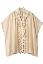 【ハウス オブ ロータス/HOUSE OF LOTUS】のシアーシルクブレンドフリルブラウス 人気、トレンドファッション・服の通販 founy(ファニー) ファッション Fashion レディースファッション Fashion for Women トップス・カットソー Cut & Sew Tops シャツ・ブラウス・オフィスカジュアル Elegant Blouses & Button-Ups エアリー Airy Texture ショート Short, Short Length シルク Silk, 100% Silk スリーブ Sleeve, Long Sleeve / Short Sleeve フリル Frill, Ruffle エレガント 上品 Elegant 夏 Summer 新作・新入荷 New Arrivals / New In thumbnail アイボリー|ID: prp329100004614073 ipo3291000000033035250