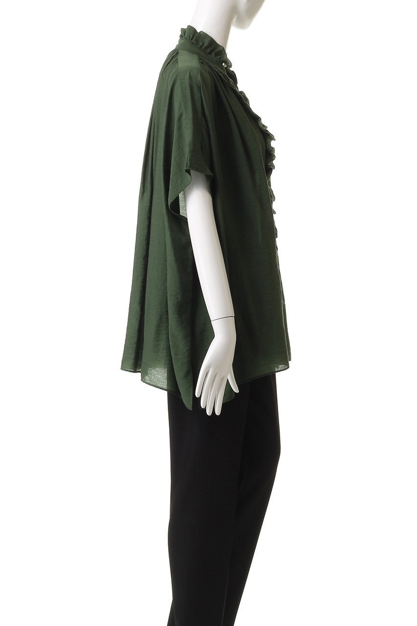 【ハウス オブ ロータス/HOUSE OF LOTUS】のシアーシルクブレンドフリルブラウス 人気、トレンドファッション・服の通販 founy(ファニー) 　ファッション　Fashion　レディースファッション　Fashion for Women　トップス・カットソー　Cut & Sew Tops　シャツ・ブラウス・オフィスカジュアル　Elegant Blouses & Button-Ups　エアリー　Airy Texture　ショート　Short, Short Length　シルク　Silk, 100% Silk　スリーブ　Sleeve, Long Sleeve / Short Sleeve　フリル　Frill, Ruffle　エレガント 上品　Elegant　夏　Summer　新作・新入荷　New Arrivals / New In　other-3|ID: prp329100004614073 ipo3291000000033035253