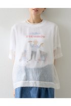 【ウィムガゼット/Whim Gazette】のシアーフェザーTEE オフホワイト|ID:prp329100004614075