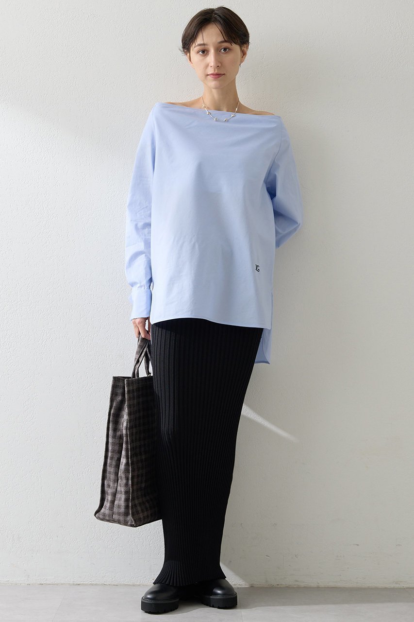 【ウィムガゼット/Whim Gazette】のブロードオフショルダーブラウス 人気、トレンドファッション・服の通販 founy(ファニー) ファッション Fashion レディースファッション Fashion for Women トップス・カットソー Cut & Sew Tops シャツ・ブラウス・オフィスカジュアル Elegant Blouses & Button-Ups カフス Cuff Design スリーブ Sleeve, Long Sleeve / Short Sleeve ドレープ Drape, Draping Fabric フロント Front, Front Design ブロード Broadcloth, Fine Cotton ロング Long, Long-Length ワンポイント One Point, Statement Accent other-2|ID: prp329100004614076 ipo3291000000035858654