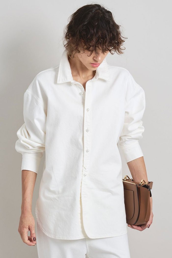 【ブリル/BRILL】のデニムパールシャツ インテリア・キッズ・メンズ・レディースファッション・服の通販 founy(ファニー) https://founy.com/ ファッション Fashion レディースファッション Fashion for Women トップス・カットソー Cut & Sew Tops シャツ・ブラウス・オフィスカジュアル Elegant Blouses & Button-Ups ストレート Straight, Straight Cut スリーブ Sleeve, Long Sleeve / Short Sleeve デニム Denim, Jeans Material パール Pearl, Pearl Accent ロング Long, Long-Length 羽織 Haori, Light Jacket |ID: prp329100004614077 ipo3291000000035741001