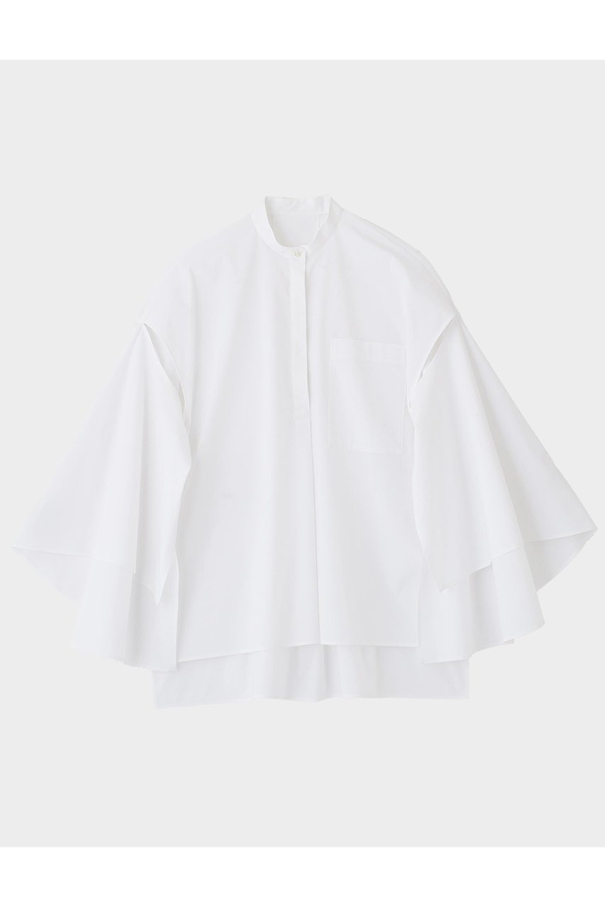 【ル フィル/LE PHIL】の2WAYスリットブラウス インテリア・キッズ・メンズ・レディースファッション・服の通販 founy(ファニー) 　ファッション　Fashion　レディースファッション　Fashion for Women　トップス・カットソー　Cut & Sew Tops　シャツ・ブラウス・オフィスカジュアル　Elegant Blouses & Button-Ups　インナー　Innerwear　スリット　Slit, Slit Detail　スリーブ　Sleeve, Long Sleeve / Short Sleeve　ノースリーブ　Sleeveless, No-Sleeve　ビッグ　Big, Oversized　モダン　Modern, Contemporary　ロング　Long, Long-Length　ホワイト|ID: prp329100004614078 ipo3291000000033035293