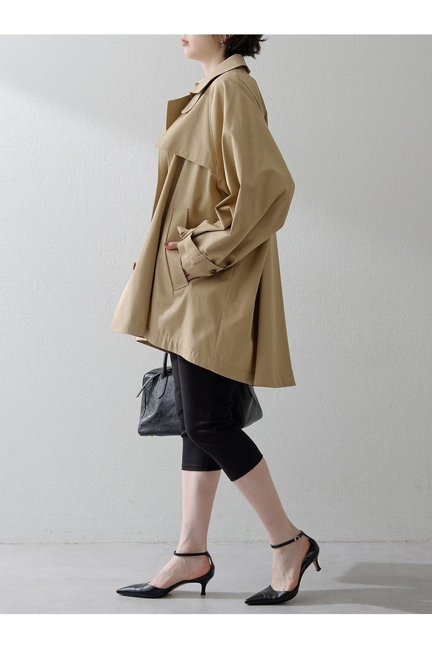 【ウィムガゼット/Whim Gazette】の【THE PAUSE】ショートバルマカンコート 人気、トレンドファッション・服の通販 founy(ファニー) 　ファッション　Fashion　レディースファッション　Fashion for Women　アウター　Coat / Outerwear Collection　コート・ロングコート・ピーコート　Long Coats, Peacoats & More　2025年　2025　2025-2026秋冬・A/W　Autumn/Winter 2025–26 AW25–26　インド　Indian Textile　インナー　Innerwear　ショート　Short, Short Length　スタイリッシュ　Stylish, Fashionable　スタンド　Stand Collar, Upright Stand　プリーツ　Pleats, Pleated　ベーシック　Basic, Essential　ボックス　Boxy, Box Shape　ミドル　Middle Length, Mid Height　A/W・秋冬　Autumn/Winter　other-3|ID: prp329100004614083 ipo3291000000033035327
