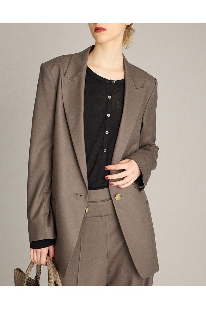 【ブリル/BRILL】のウールピークトラペルジャケット インテリア・キッズ・メンズ・レディースファッション・服の通販 founy(ファニー) https://founy.com/ ファッション Fashion レディースファッション Fashion for Women アウター Coat / Outerwear Collection レディースジャケット・軽アウター Jackets 2025年 2025 2025-2026秋冬・A/W Autumn/Winter 2025–26 AW25–26 ジャケット Jacket, Outerwear ストレッチ Stretch, Stretchy Fabric A/W・秋冬 Autumn/Winter |ID: prp329100004614084 ipo3291000000033035333