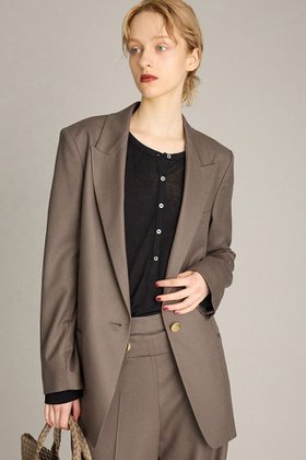 【ブリル/BRILL】 ウールピークトラペルジャケット人気、トレンドファッション・服の通販 founy(ファニー) ファッション Fashion レディースファッション Fashion for Women アウター Coat / Outerwear Collection レディースジャケット・軽アウター Jackets ジャケット Jacket, Outerwear ストレッチ Stretch, Stretchy Fabric |ID:prp329100004614084