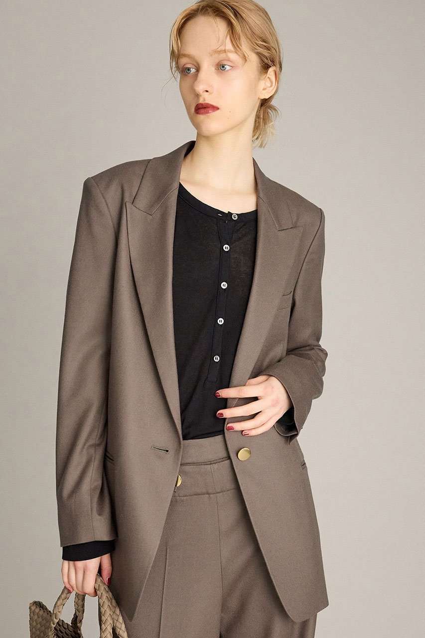 【ブリル/BRILL】のウールピークトラペルジャケット 人気、トレンドファッション・服の通販 founy(ファニー) 　ファッション　Fashion　レディースファッション　Fashion for Women　アウター　Coat / Outerwear Collection　レディースジャケット・軽アウター　Jackets　ジャケット　Jacket, Outerwear　ストレッチ　Stretch, Stretchy Fabric　 other-1|ID: prp329100004614084 ipo3291000000035964522