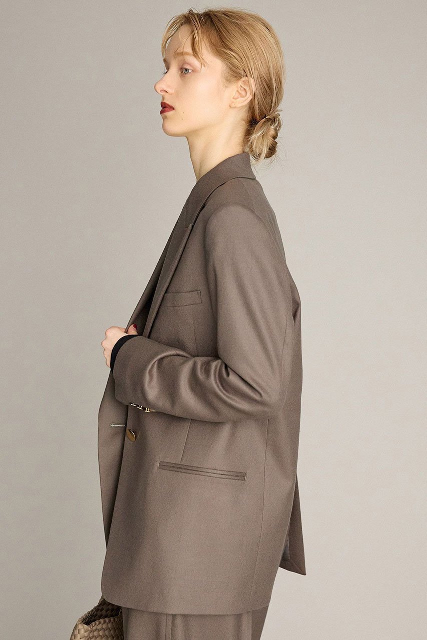 【ブリル/BRILL】のウールピークトラペルジャケット 人気、トレンドファッション・服の通販 founy(ファニー) 　ファッション　Fashion　レディースファッション　Fashion for Women　アウター　Coat / Outerwear Collection　レディースジャケット・軽アウター　Jackets　ジャケット　Jacket, Outerwear　ストレッチ　Stretch, Stretchy Fabric　other-2|ID: prp329100004614084 ipo3291000000035964525