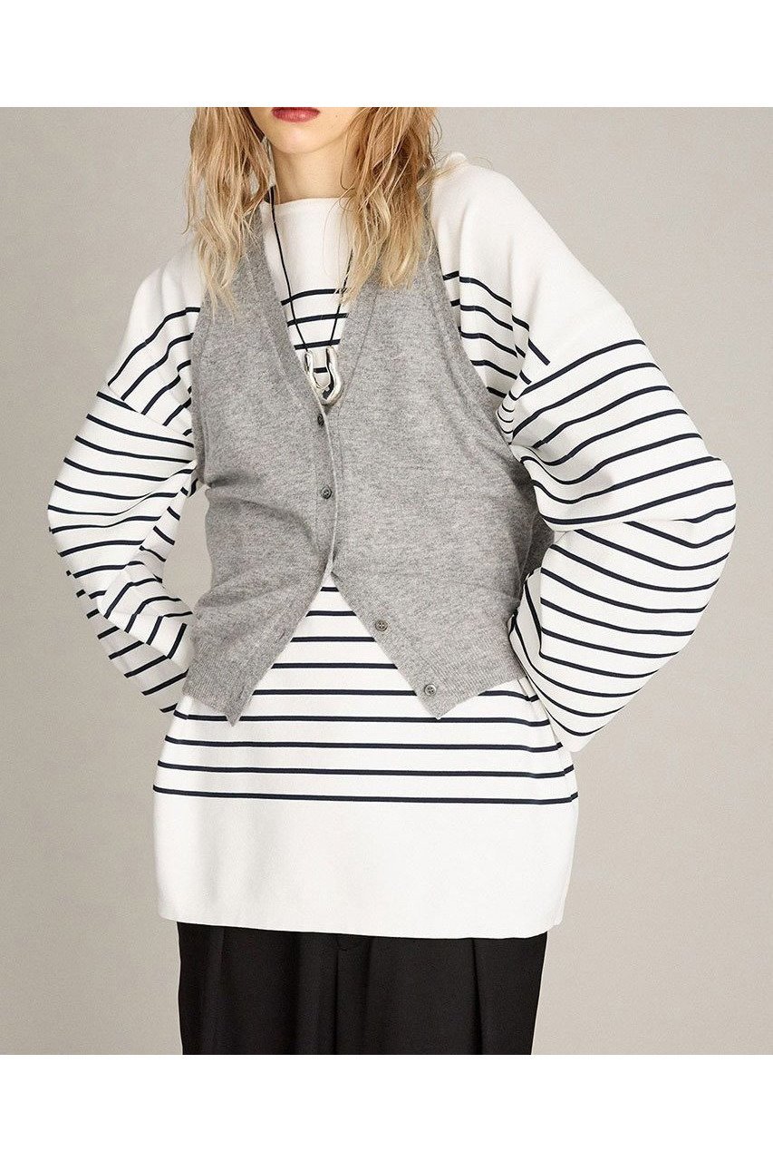 【ブリル/BRILL】のニットアメスリジレ インテリア・キッズ・メンズ・レディースファッション・服の通販 founy(ファニー) 　ファッション　Fashion　レディースファッション　Fashion for Women　アウター　Coat / Outerwear Collection　レディースジャケット・軽アウター　Jackets　コンパクト　Compact, Small Size　シルク　Silk, 100% Silk　ジャケット　Jacket, Outerwear　ベスト　Vest, Waistcoat　ラグジュアリー　Luxury, Elegant　新作・新入荷　New Arrivals / New In　グレー|ID: prp329100004614086 ipo3291000000033035352