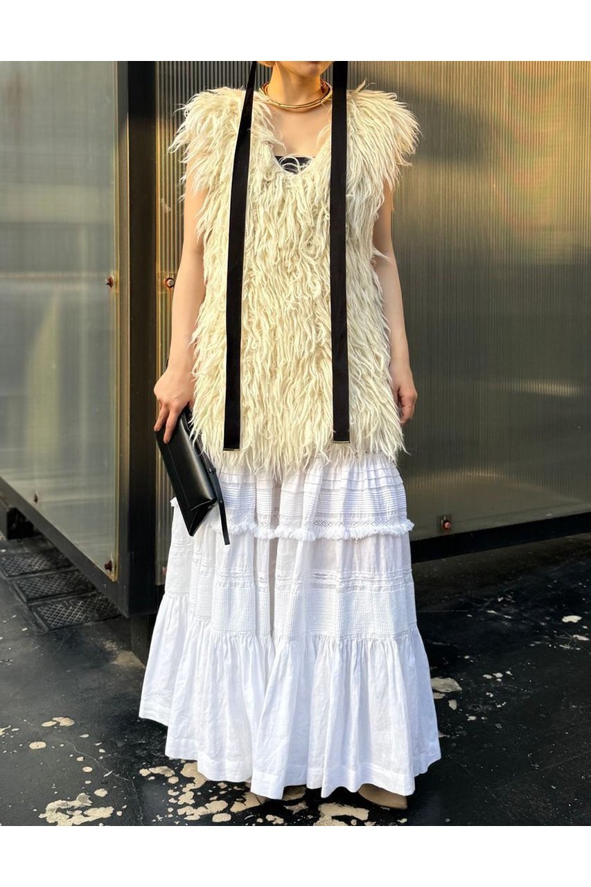 【カオス/Chaos】のホワイトイエティーベスト 人気、トレンドファッション・服の通販 founy(ファニー) 　ファッション　Fashion　レディースファッション　Fashion for Women　アウター　Coat / Outerwear Collection　レディースジャケット・軽アウター　Jackets　2025年　2025　2025-2026秋冬・A/W　Autumn/Winter 2025–26 AW25–26　インナー　Innerwear　ジャケット　Jacket, Outerwear　スペシャル　Special, Limited Edition　フリンジ　Fringe, Tassel　ブレード　Braid, Decorative Trim　ベスト　Vest, Waistcoat　手編み　Hand-Knitted, Handmade Knit　A/W・秋冬　Autumn/Winter　other-3|ID: prp329100004614087 ipo3291000000033035364
