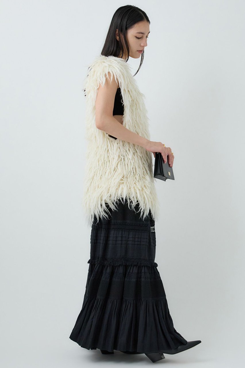 【カオス/Chaos】のホワイトイエティーベスト 人気、トレンドファッション・服の通販 founy(ファニー) 　ファッション　Fashion　レディースファッション　Fashion for Women　アウター　Coat / Outerwear Collection　レディースジャケット・軽アウター　Jackets　インナー　Innerwear　ジャケット　Jacket, Outerwear　スペシャル　Special, Limited Edition　フリンジ　Fringe, Tassel　ブレード　Braid, Decorative Trim　ベスト　Vest, Waistcoat　手編み　Hand-Knitted, Handmade Knit　other-5|ID: prp329100004614087 ipo3291000000034615774