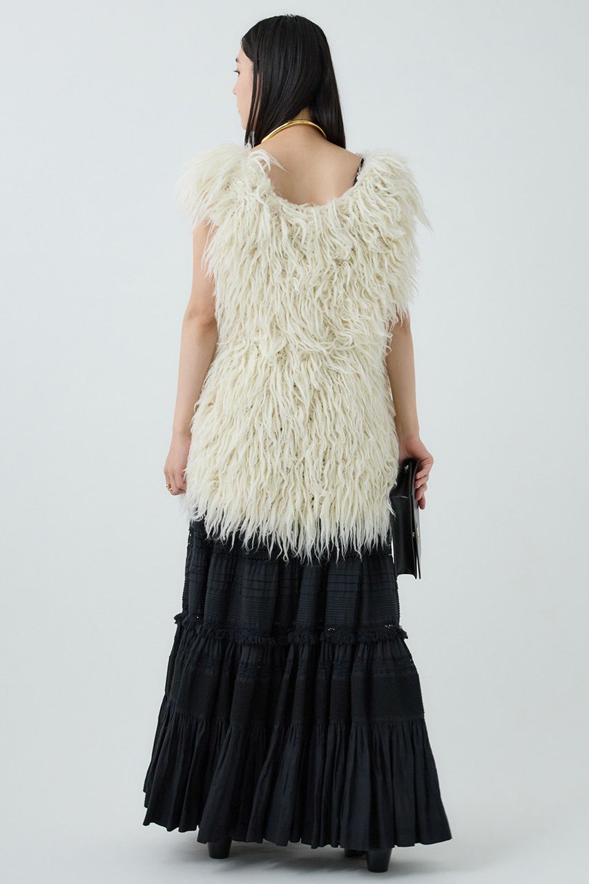 【カオス/Chaos】のホワイトイエティーベスト 人気、トレンドファッション・服の通販 founy(ファニー) 　ファッション　Fashion　レディースファッション　Fashion for Women　アウター　Coat / Outerwear Collection　レディースジャケット・軽アウター　Jackets　インナー　Innerwear　ジャケット　Jacket, Outerwear　スペシャル　Special, Limited Edition　フリンジ　Fringe, Tassel　ブレード　Braid, Decorative Trim　ベスト　Vest, Waistcoat　手編み　Hand-Knitted, Handmade Knit　other-6|ID: prp329100004614087 ipo3291000000035741063