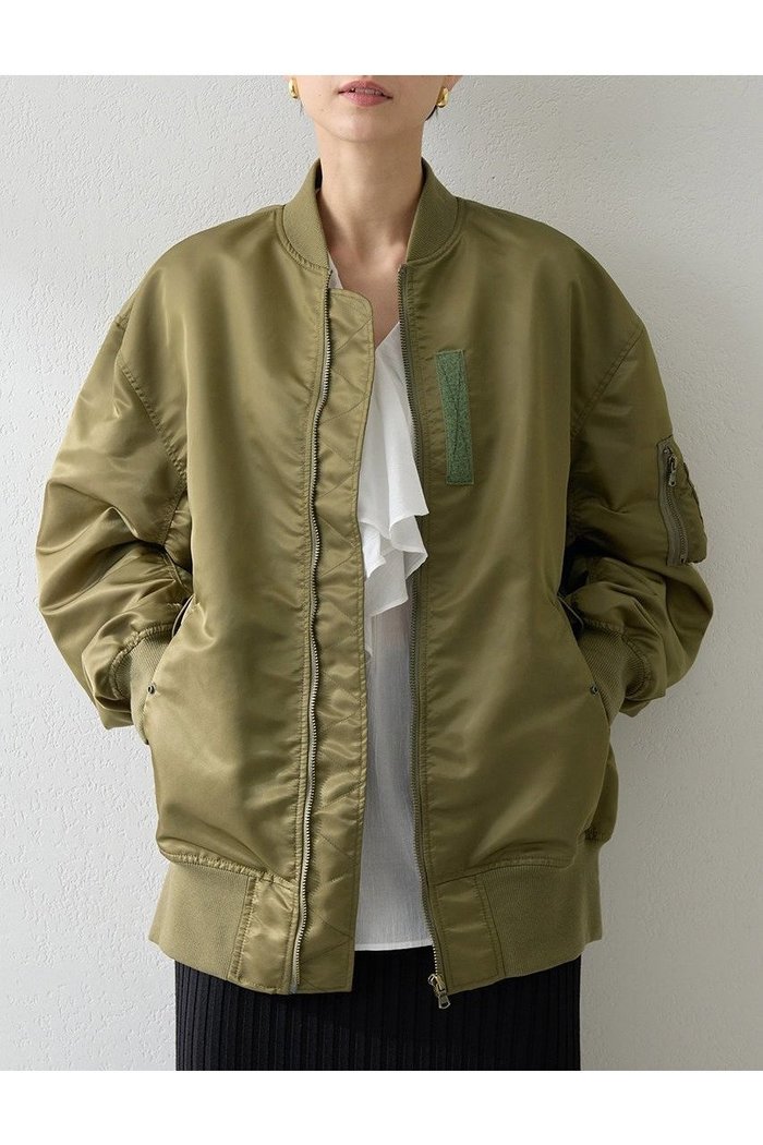 【ウィムガゼット/Whim Gazette】のナイロンMA-1 インテリア・キッズ・メンズ・レディースファッション・服の通販 founy(ファニー) https://founy.com/ ファッション Fashion レディースファッション Fashion for Women アウター Coat / Outerwear Collection レディースジャケット・軽アウター Jackets ブルゾンジャケット・スポーティアウター Blouson Jackets MA-1ジャケット MA-1 Bomber Jackets / Flight Jackets 2025年 2025 2025-2026秋冬・A/W Autumn/Winter 2025–26 AW25–26 ショルダー Shoulder, Shoulder Strap ジャケット Jacket, Outerwear ツイル Twist, Twisted Detail ドロップ Drop Shoulder, Dropped Style バランス Balance, Style Balance フォルム Silhouette, Form ブルゾン Blouson, Bomber Jacket ボトム Bottoms, Lower Wear ミリタリー Military, Army Style リラックス Relax, Relaxed Fit レオパード Leopard, Animal Print エレガント 上品 Elegant 定番 Standard, Basic Item A/W・秋冬 Autumn/Winter |ID: prp329100004614090 ipo3291000000033035387