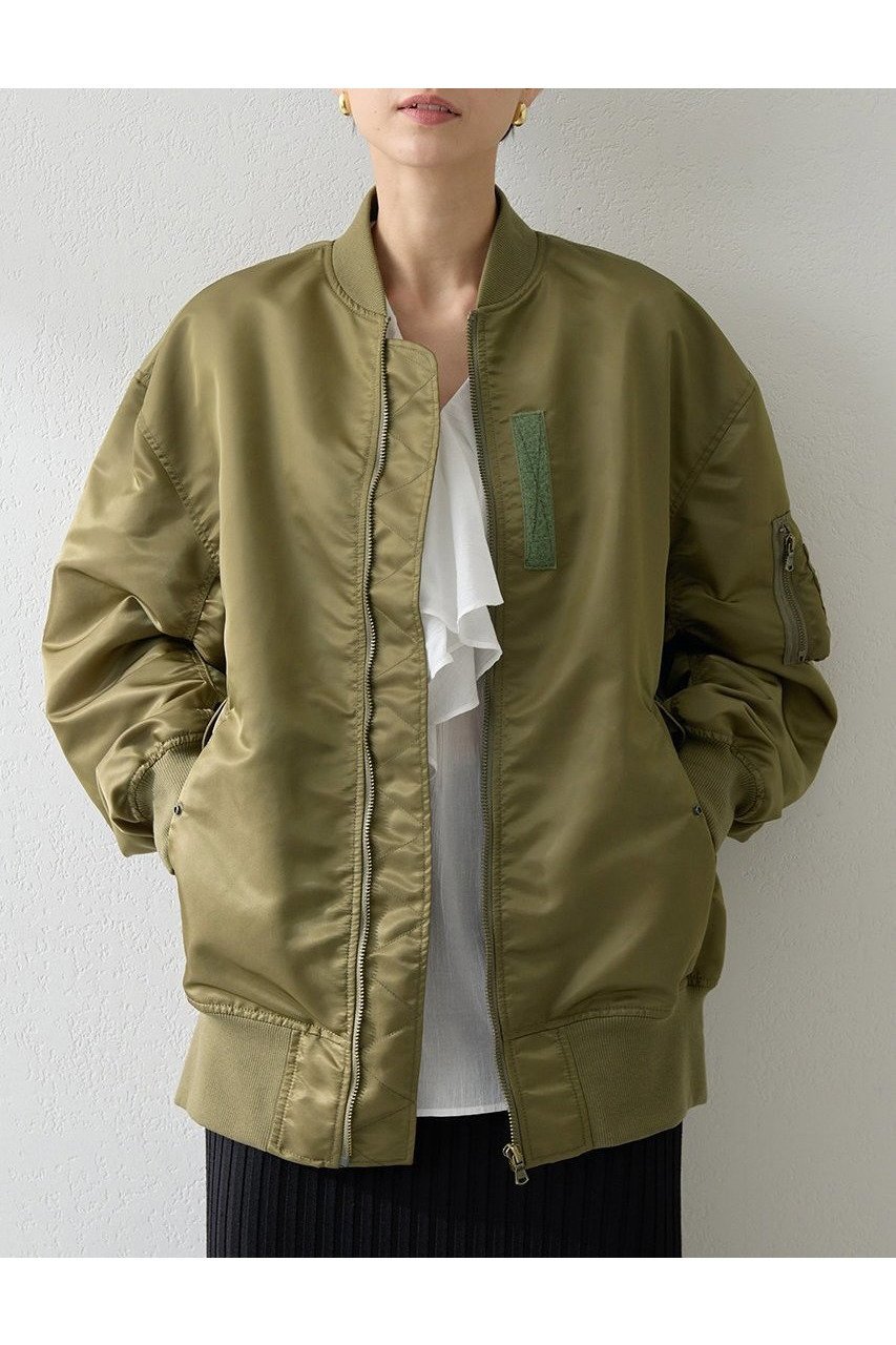 【ウィムガゼット/Whim Gazette】のナイロンMA-1 インテリア・キッズ・メンズ・レディースファッション・服の通販 founy(ファニー) 　ファッション　Fashion　レディースファッション　Fashion for Women　アウター　Coat / Outerwear Collection　レディースジャケット・軽アウター　Jackets　ブルゾンジャケット・スポーティアウター　Blouson Jackets　MA-1ジャケット　MA-1 Bomber Jackets / Flight Jackets　2025年　2025　2025-2026秋冬・A/W　Autumn/Winter 2025–26 AW25–26　ショルダー　Shoulder, Shoulder Strap　ジャケット　Jacket, Outerwear　ツイル　Twist, Twisted Detail　ドロップ　Drop Shoulder, Dropped Style　バランス　Balance, Style Balance　フォルム　Silhouette, Form　ブルゾン　Blouson, Bomber Jacket　ボトム　Bottoms, Lower Wear　ミリタリー　Military, Army Style　リラックス　Relax, Relaxed Fit　レオパード　Leopard, Animal Print　エレガント 上品　Elegant　定番　Standard, Basic Item　A/W・秋冬　Autumn/Winter　カーキ|ID: prp329100004614090 ipo3291000000033035387