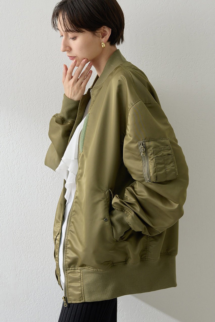 【ウィムガゼット/Whim Gazette】のナイロンMA-1 人気、トレンドファッション・服の通販 founy(ファニー) ファッション Fashion レディースファッション Fashion for Women アウター Coat / Outerwear Collection レディースジャケット・軽アウター Jackets ブルゾンジャケット・スポーティアウター Blouson Jackets MA-1ジャケット MA-1 Bomber Jackets / Flight Jackets ショルダー Shoulder, Shoulder Strap ジャケット Jacket, Outerwear ツイル Twist, Twisted Detail ドロップ Drop Shoulder, Dropped Style バランス Balance, Style Balance フォルム Silhouette, Form ブルゾン Blouson, Bomber Jacket ボトム Bottoms, Lower Wear ミリタリー Military, Army Style リラックス Relax, Relaxed Fit レオパード Leopard, Animal Print エレガント 上品 Elegant 定番 Standard, Basic Item other-3|ID: prp329100004614090 ipo3291000000035796574