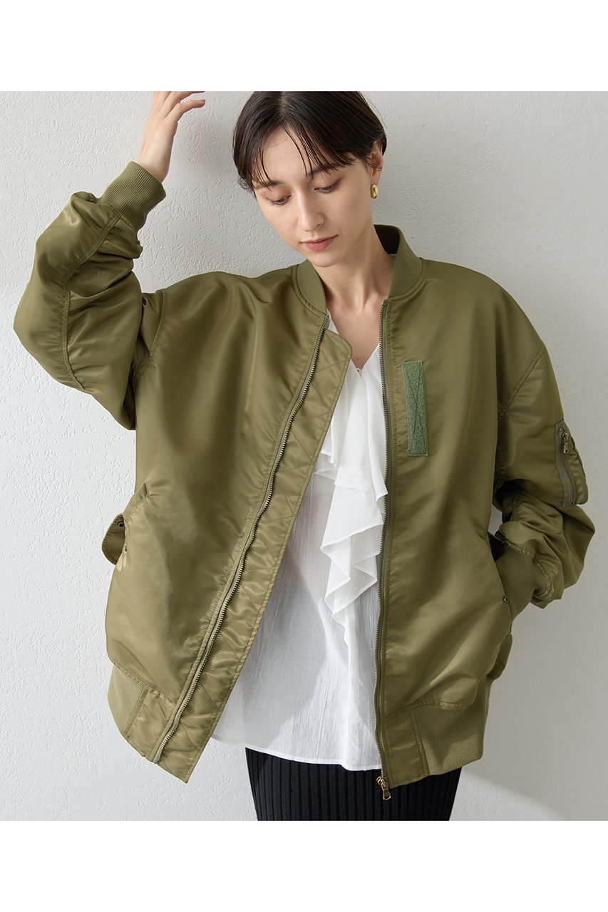 【ウィムガゼット/Whim Gazette】のナイロンMA-1 人気、トレンドファッション・服の通販 founy(ファニー) ファッション Fashion レディースファッション Fashion for Women アウター Coat / Outerwear Collection レディースジャケット・軽アウター Jackets ブルゾンジャケット・スポーティアウター Blouson Jackets MA-1ジャケット MA-1 Bomber Jackets / Flight Jackets ショルダー Shoulder, Shoulder Strap ジャケット Jacket, Outerwear ツイル Twist, Twisted Detail ドロップ Drop Shoulder, Dropped Style バランス Balance, Style Balance フォルム Silhouette, Form ブルゾン Blouson, Bomber Jacket ボトム Bottoms, Lower Wear ミリタリー Military, Army Style リラックス Relax, Relaxed Fit レオパード Leopard, Animal Print エレガント 上品 Elegant 定番 Standard, Basic Item other-6|ID: prp329100004614090 ipo3291000000035796585