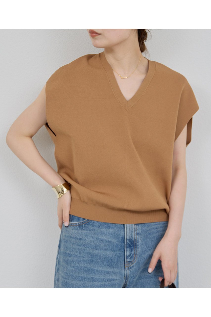 【ガリャルダガランテ/GALLARDAGALANTE】のVフレンチニット 人気、トレンドファッション・服の通販 founy(ファニー) 　ファッション　Fashion　レディースファッション　Fashion for Women　トップス・カットソー　Cut & Sew Tops　ニット　Knit Tops & Sweaters　カジュアルプルオーバー・ニットトップス　Pullovers & Knit Tops / Casual Pullovers　2025年　2025　2025-2026秋冬・A/W　Autumn/Winter 2025–26 AW25–26　スリーブ　Sleeve, Long Sleeve / Short Sleeve　バランス　Balance, Style Balance　フォルム　Silhouette, Form　フレンチ　French, French Style　夏　Summer　A/W・秋冬　Autumn/Winter　other-6|ID: prp329100004614091 ipo3291000000033035401